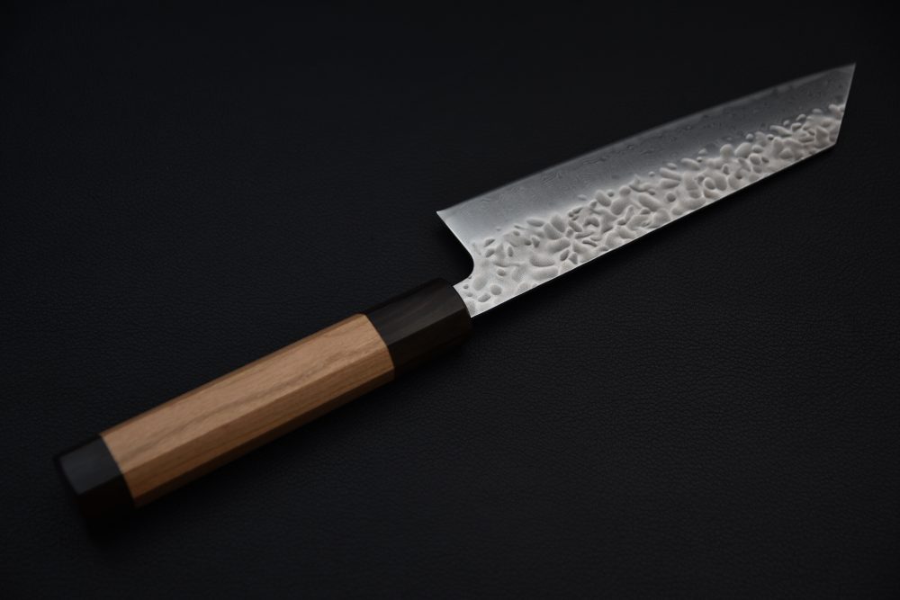 Hitohira Futana Stainless Tsuchime Damascus Bunka Cerisier