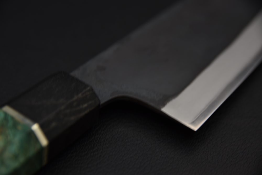 Yoshida Hamono HAP 40 Bunka 190mm Kurouchi Loupe D'érable (Vert)