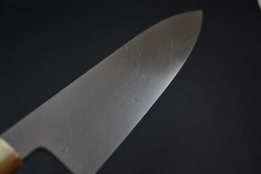Shoichi Hashimoto Black Damascus Coreless Gyuto 240mm Snakewood
