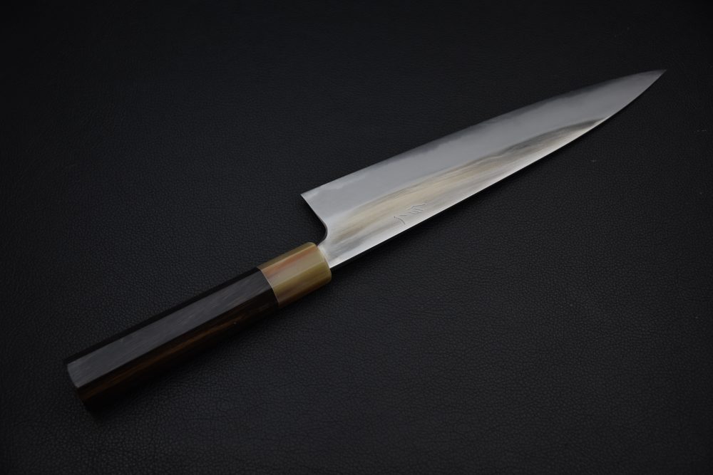Mazaki Hamono Shirogami #2 Migaki Gyuto 240mm Ébène