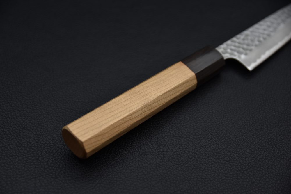 Hitohira Futana SB Migaki Tsuchime Petty 135mm Cerisier