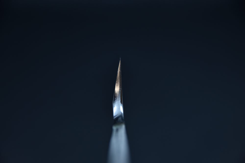 Hitohira Togashi Shirogami #1 Fuji Hakumon Mizu Honyaki Yanagiba 330mm No Handle