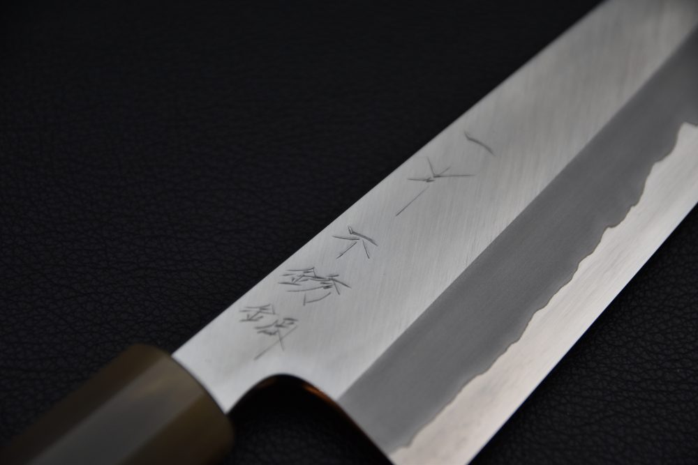 Hitohira Tanaka Kyuzo Aogami #1 Stainless Clad Gyuto 240mm Ziricote