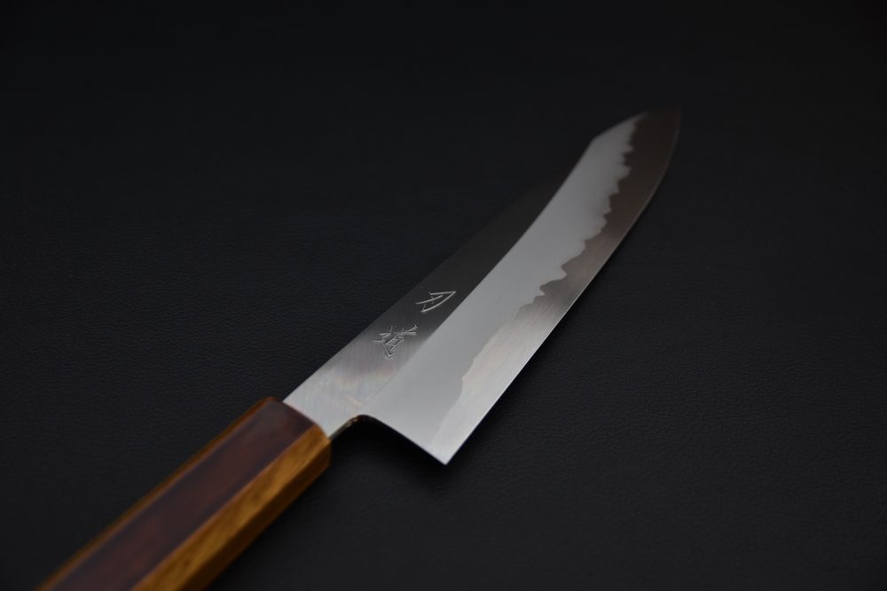 Hado Junpaku Shirogami #1 Stainless Clad Gyuto 210mm Lacquered Oak