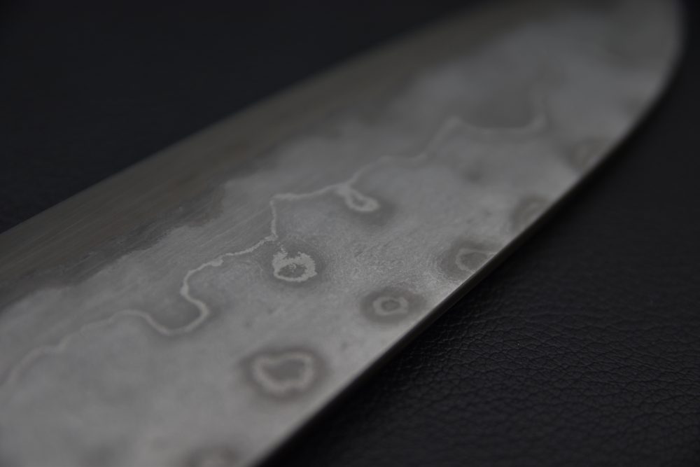 Nigara Hamono Aogami #2 Damascus 240mm Gyuto Ébène #4