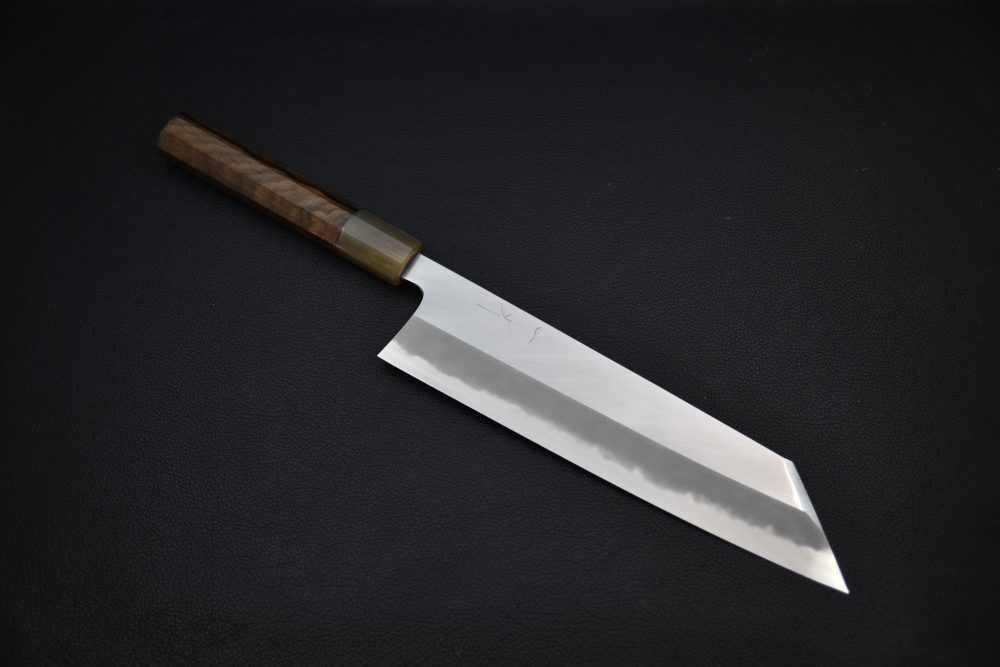Hitohira Tanaka Kyuzo Aogami #1 Migaki Kiritsuke Gyuto 240mm Ziricote (Extra Height)
