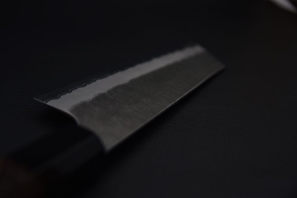 Nigara Hamono Aogami Super Migaki Tsuchime Nakiri Kiritsuke 180mm Tagayasan