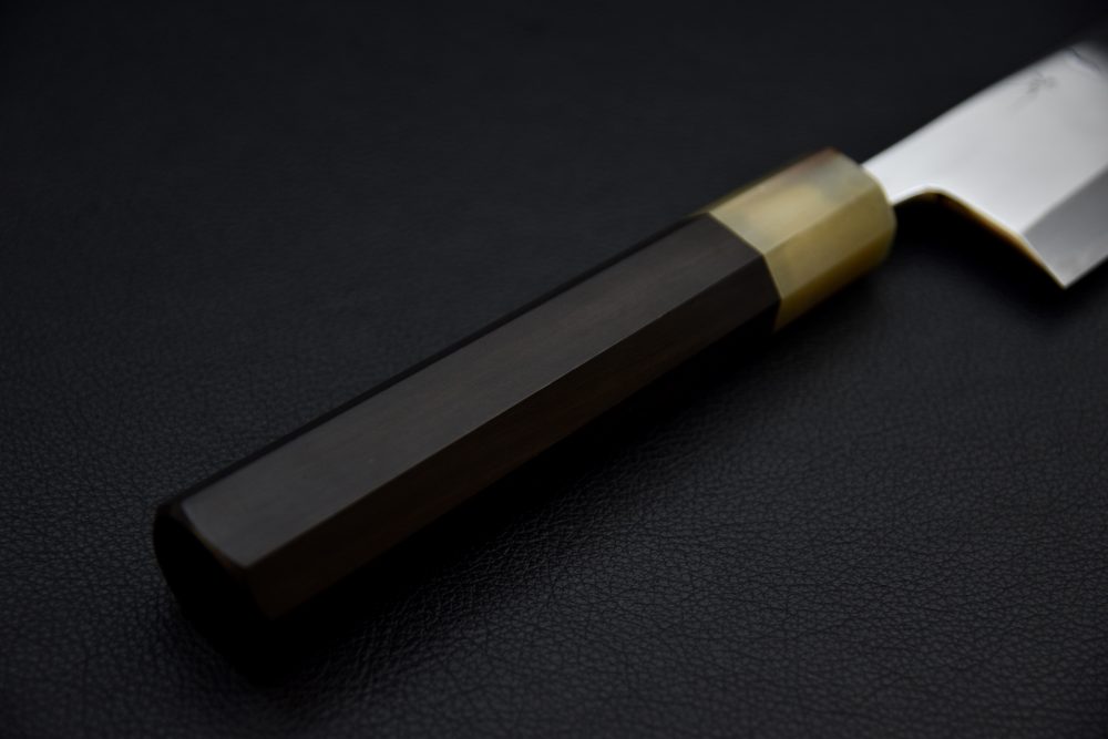 Hitohira Tanaka Mosuke Aogami #1 Mioroshi Deba 240mm Ebony