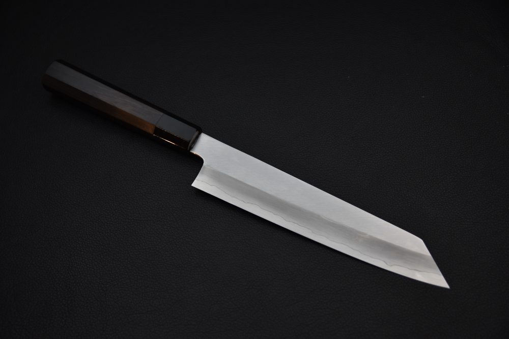 Nakagawa Satoshi Ginsan Migaki Kiritsuke Gyuto 210mm Ébène