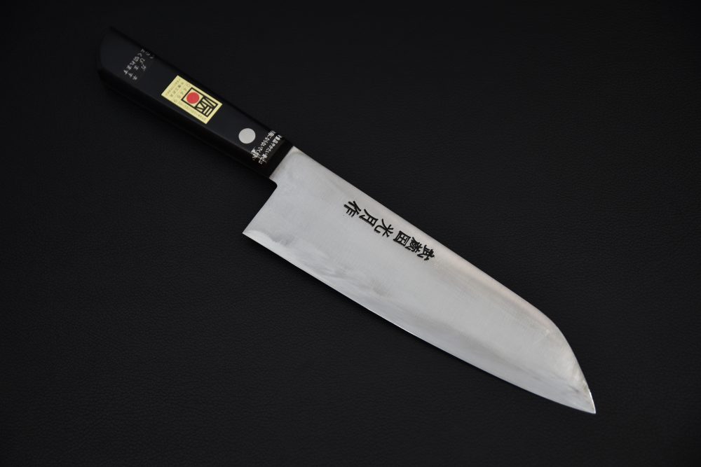 Kogetsu Carbon Santoku 180mm Pakka