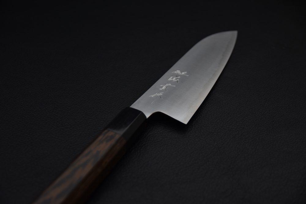 Tanaka Shigeki Aogami #2 Stainless Clad Santoku 180mm Tagayasan