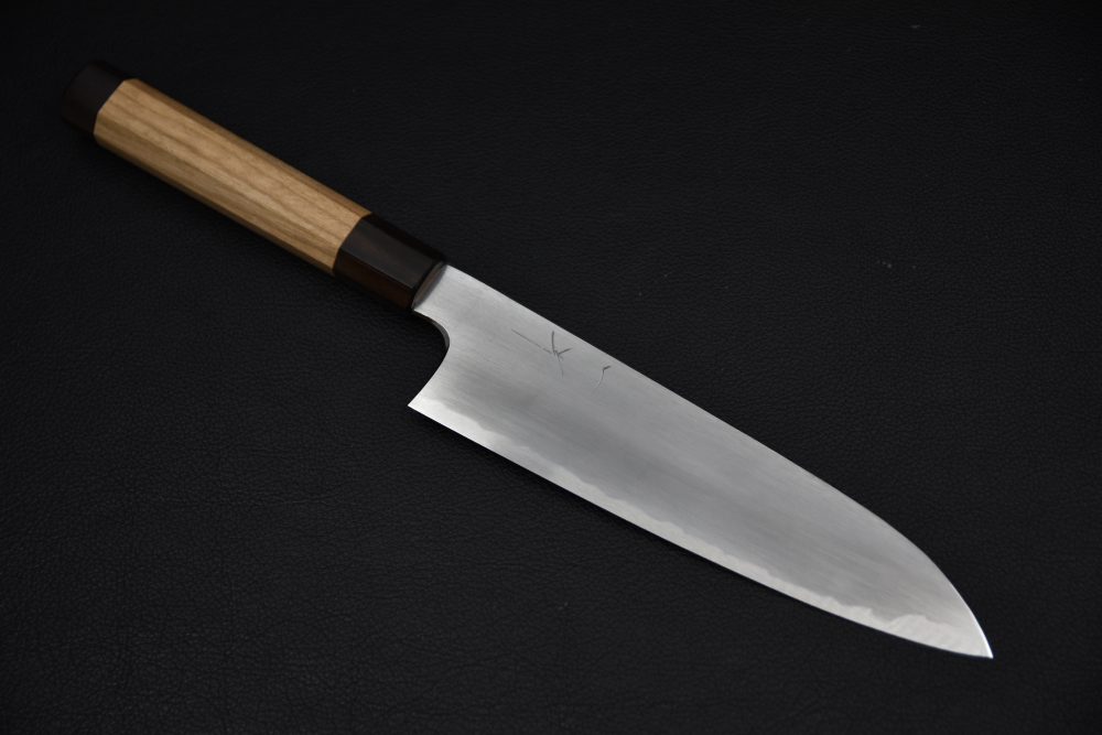 Hitohira Gorobei Rikichi Aogami #2 Kasumi Gyuto 210mm Cerisier