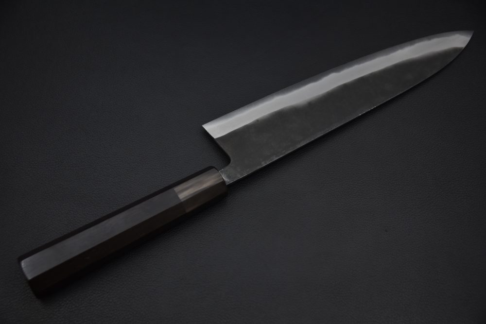 Shiro Kamo Aogami Super Kurouchi Gyuto 240mm Ébène