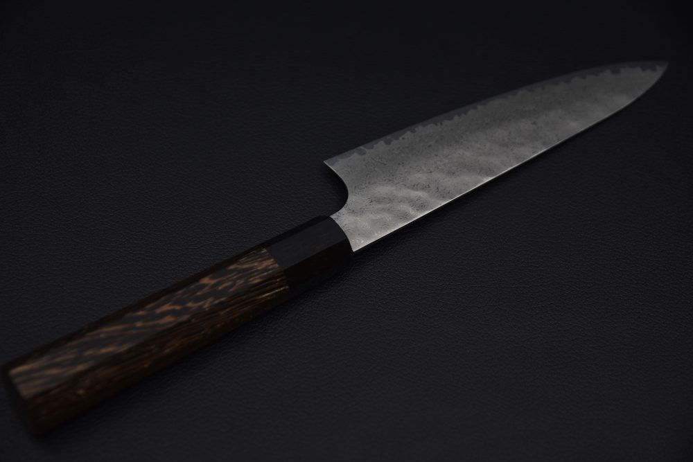 Hatsukokoro Ginyo Ginsan Tsuchime Damascus Petty 150mm Wenge