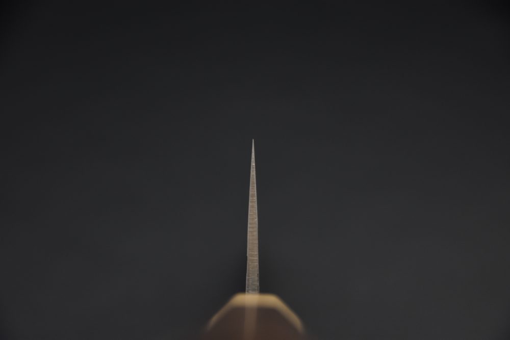 Hitohira TD SLD Nashiji Santoku 165mm Noyer