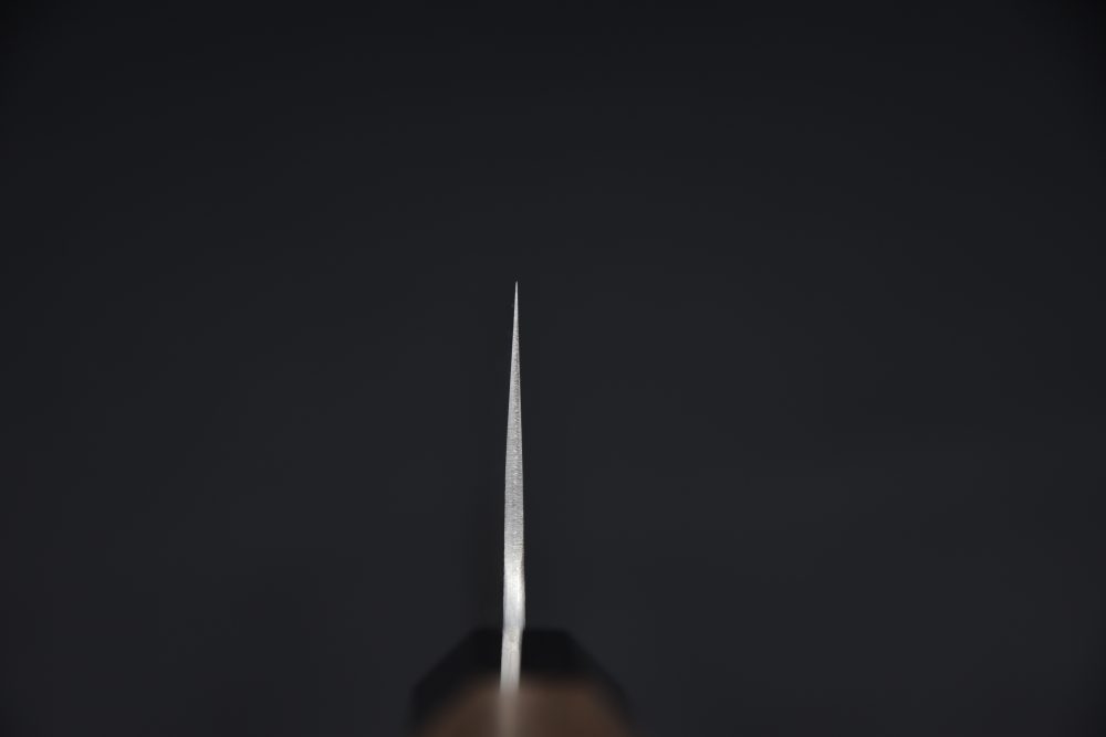 Hatsukokoro Inazuma Aogami Super Damascus Kurouchi Bunka 180mm Noyer