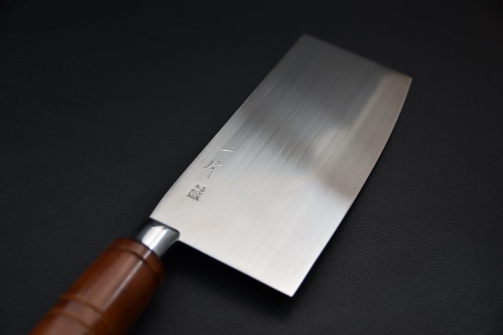 Hitohira Stainless Clad Chinese Cleaver 200mm Beech Wood