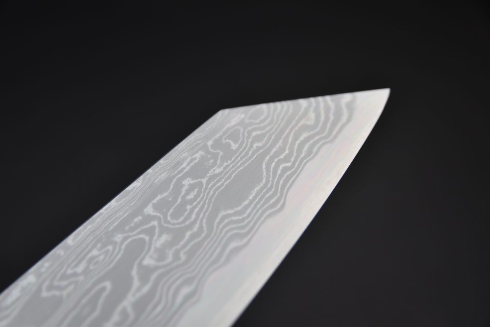 Nakagawa Uchihamono Aogami #1 Suminagashi Kiritsuke Gyuto 240mm Ébène