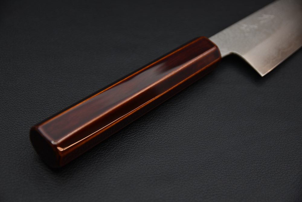 Hado Ginsan Damascus Bunka 180mm Kijiro Laqué