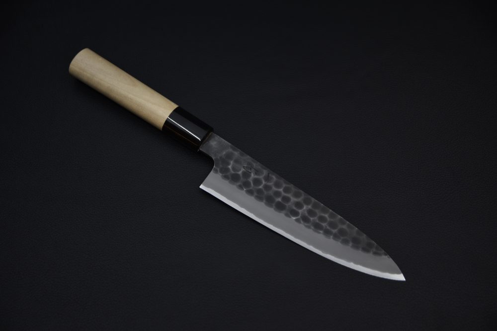 Hitohira Hinode Tsuchime Shirogami #2 Stainless Clad Petty 150mm Ho