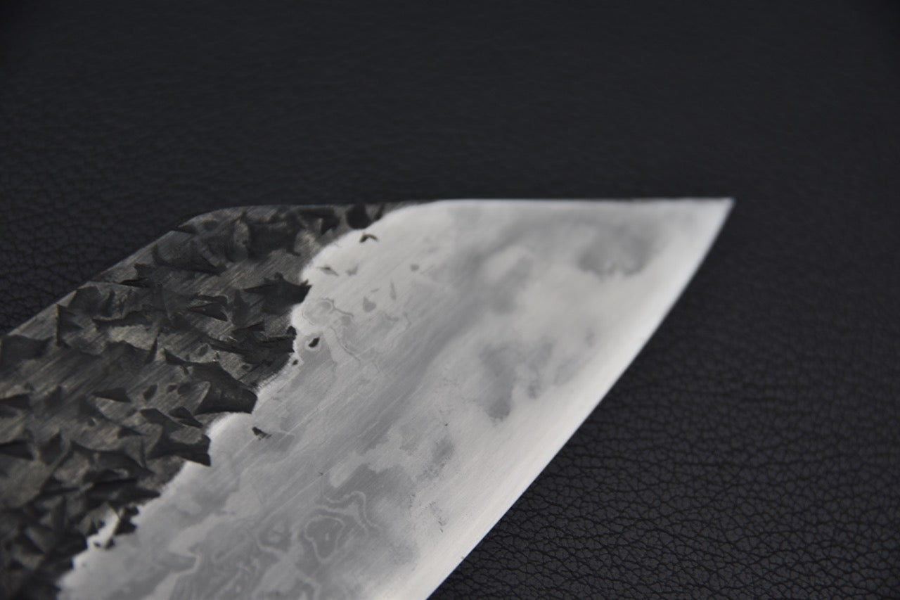 Enn Damascus Kisuke Manaka Aogami #1 Kiritsuke Gyuto 270mm Tsuchime Kurouchi