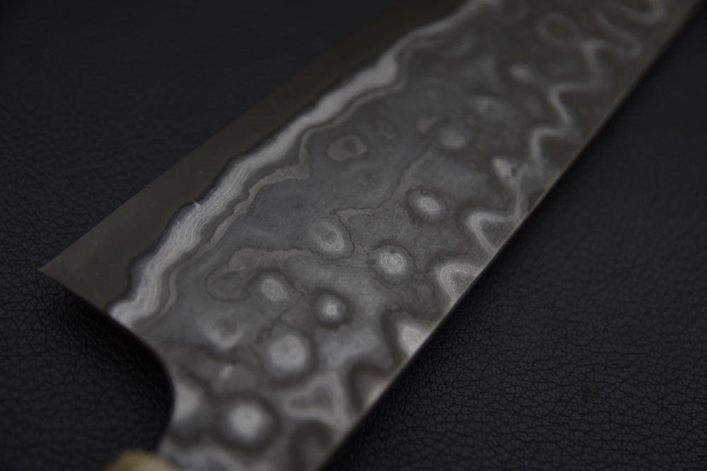 Nigara Hamono Aogami #2 Damascus 210mm Gyuto Ébène #1