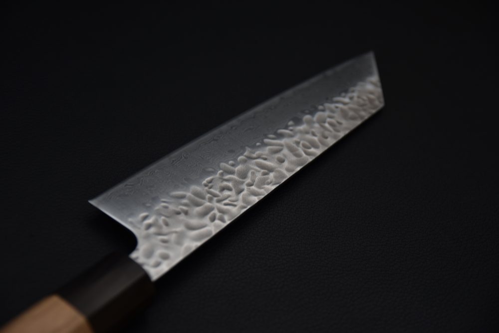 Hitohira Futana Stainless Tsuchime Damascus Bunka Cerisier