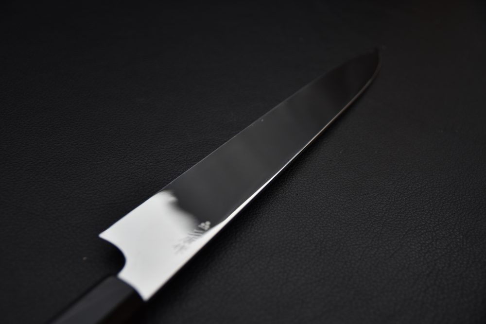 Nigara Hamono Anmon Ginsan Yanagiba 270mm Miroir Ébène