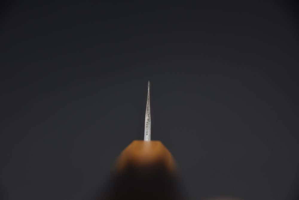 Motokyuuichi Ginsan Nashiji Petty 135mm Chêne Brulé