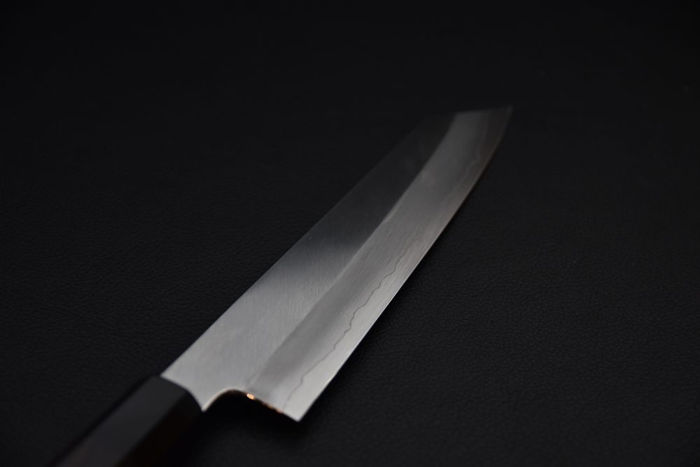 Nakagawa Satoshi Ginsan Migaki Kiritsuke Gyuto 210mm Ébène
