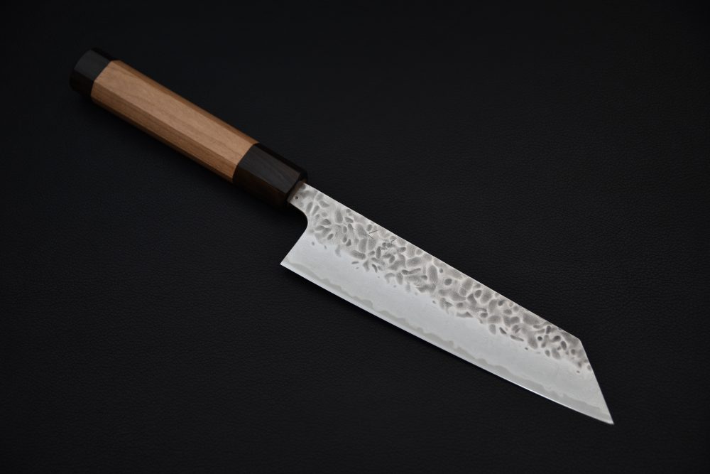 Hitohira Futana Stainless Tsuchime Damascus Bunka Cerisier