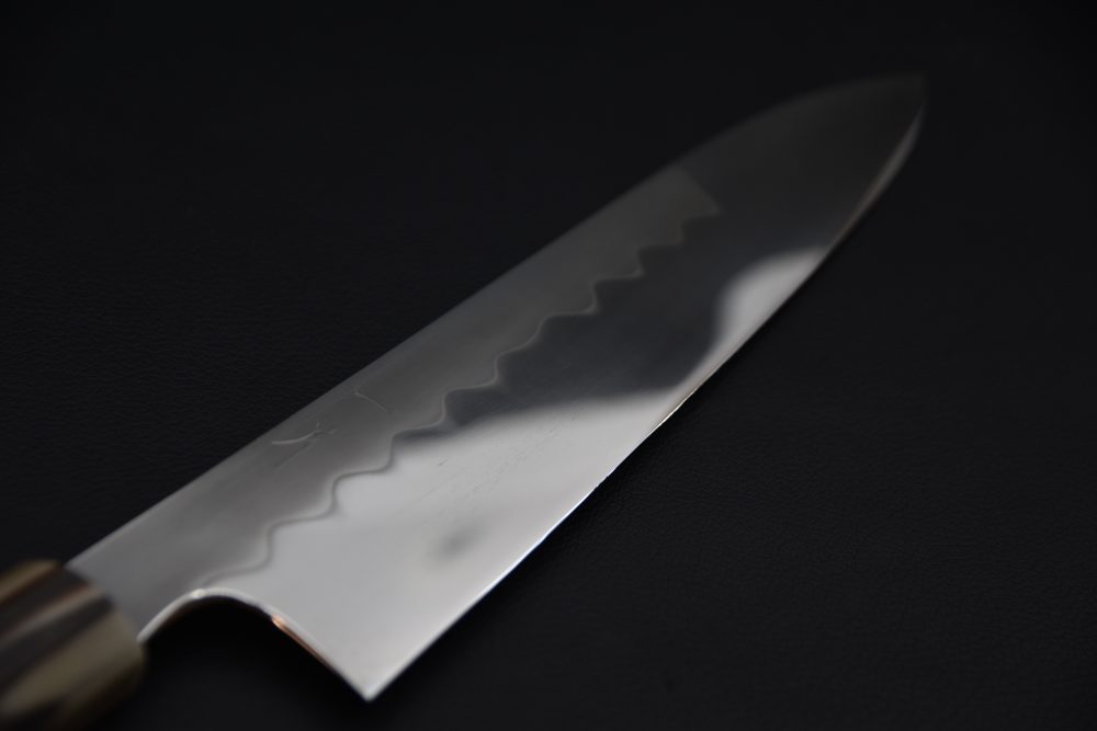 Hitohira Kikuchiyo Yohei White #3 Honyaki Gyuto 240mm Taihei Ebony Extra Thin