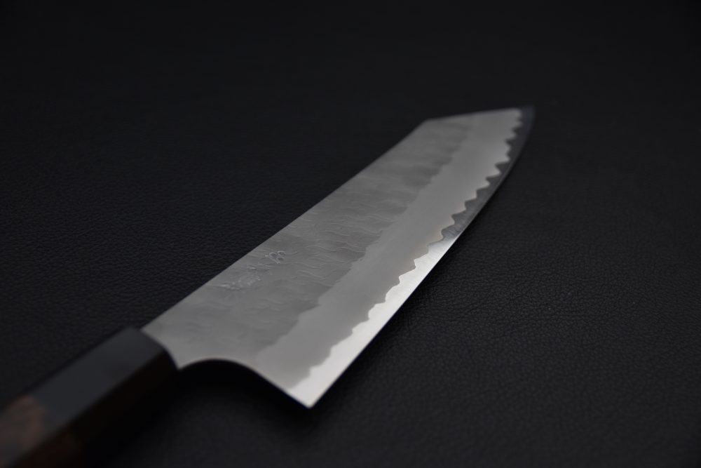 Nigara Hamono Aogami Super Migaki Tsuchime Kiritsuke Gyuto 210mm Tagayasan