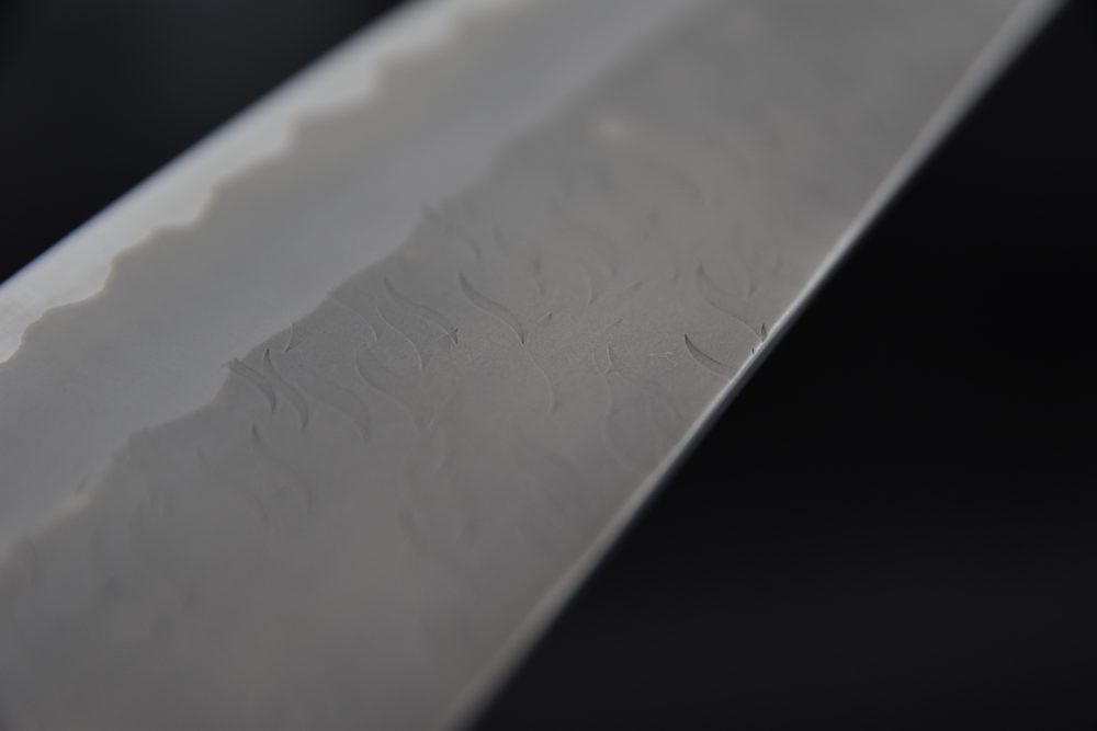 Nigara Hamono Aogami Super Migaki Tsuchime Kiritsuke Gyuto 210mm Tagayasan