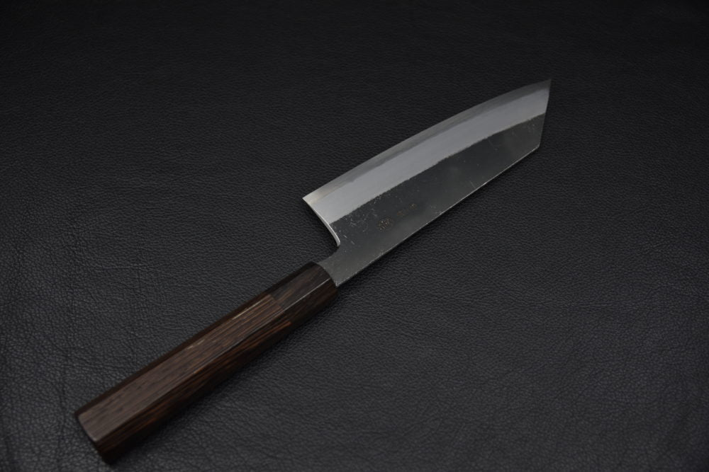 Hitohira Togashi Shirogami #2 Kurouchi Bunka 180mm Tagayasan