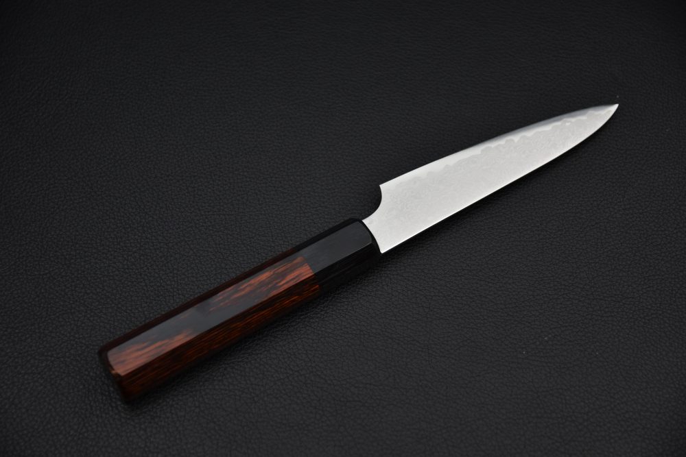 Hitohira Imojiya TH Damascus Petty 120mm Pakka Red