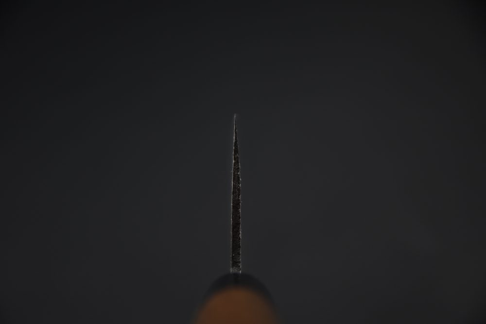 Hitohira GR Aogami #2 Damascus Nakiri 165mm Érable