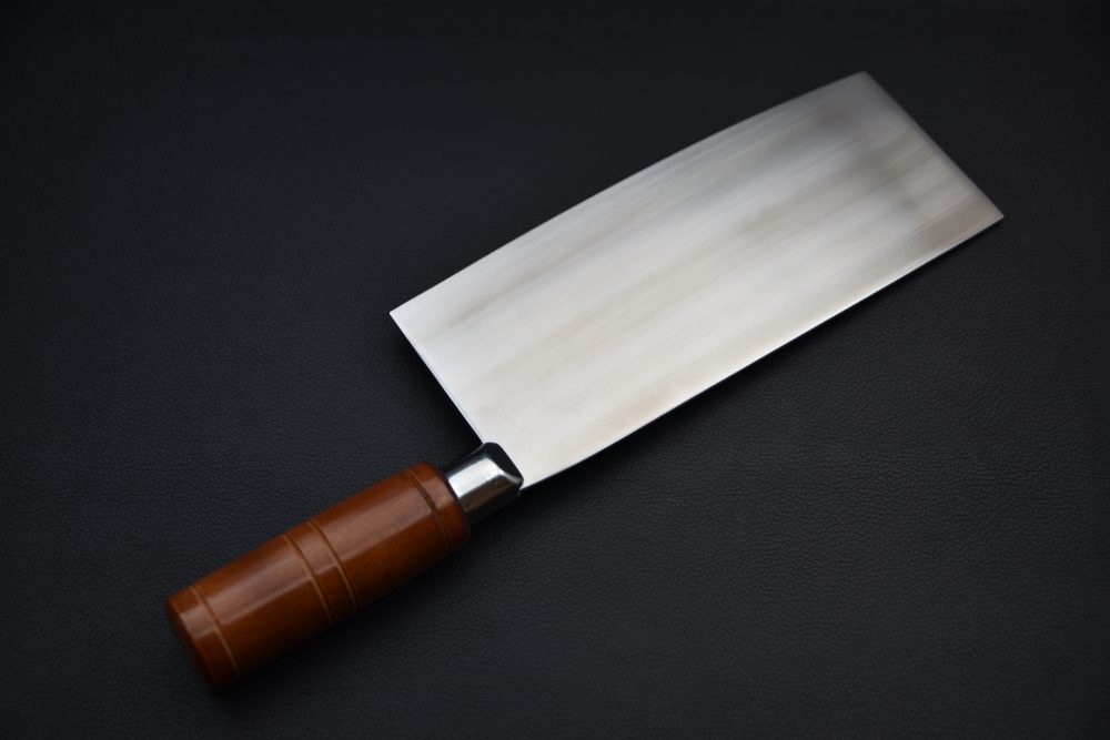 Hitohira Stainless Clad Chinese Cleaver 200mm Bois d'Hêtre