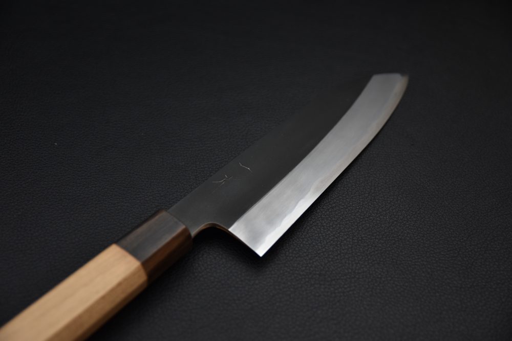 Hitohira Kikuchiyo Kyuzo Shirogami #2 Kurouchi Santoku 180mm Cherry
