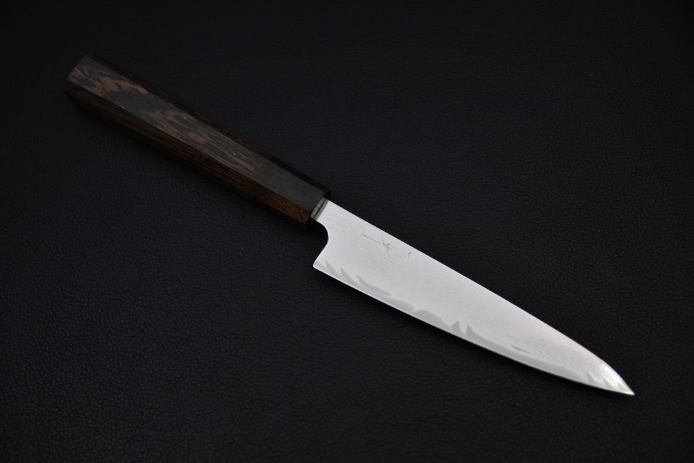 Hitohira Futana Nickel Damascus Petty 135mm Tagayasan