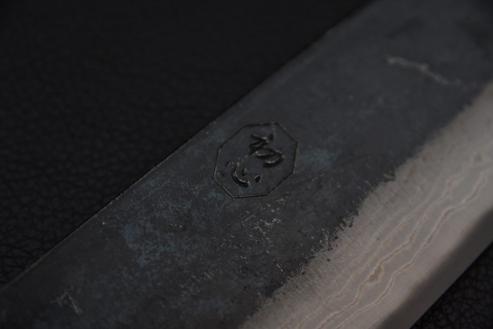 Hatsukokoro Kumokage Aogami #2 Damascus Kurouchi Gyuto 210mm Tagayasan