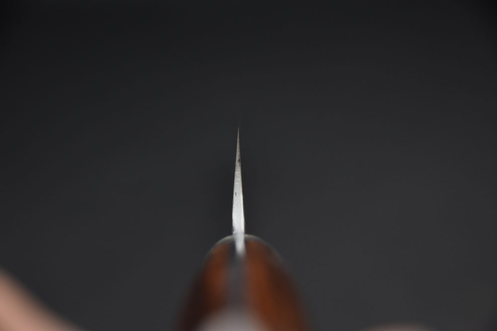 Yoshihiro Yauji Aogami #2 Damascus Sakimaru 300mm Ironwood