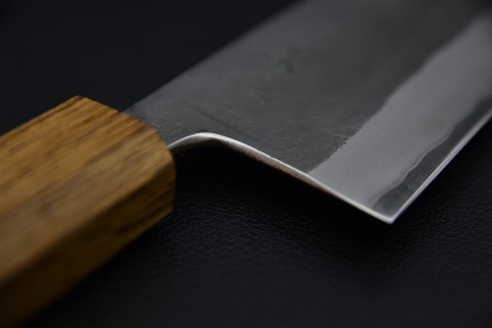 Motokyuuichi Ginsan Nashiji Bunka 180mm Chêne Brulé