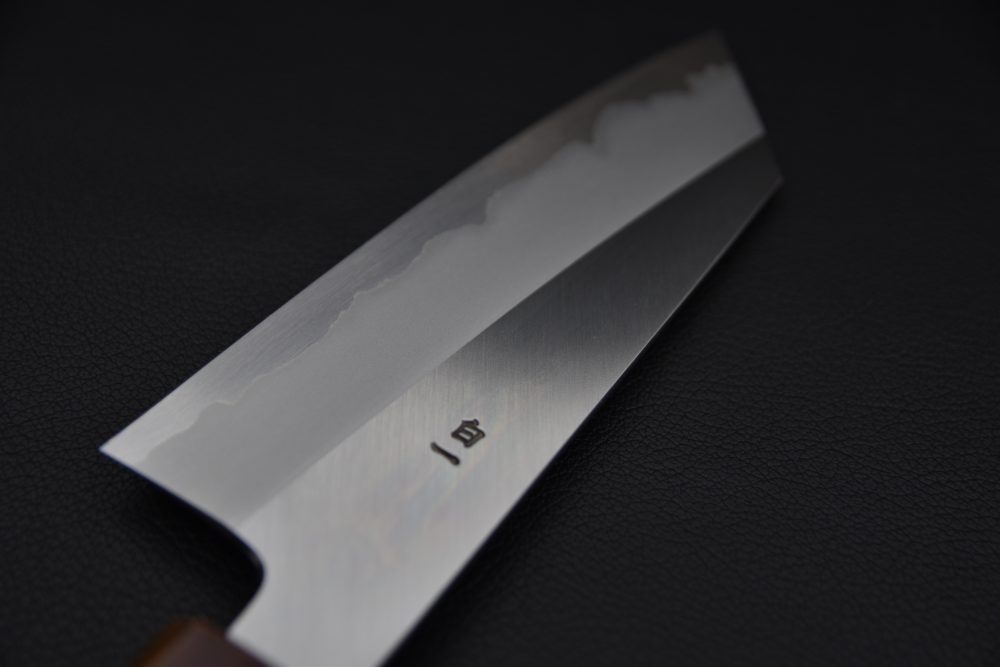 Hado Junpaku Shirogami #1 Stainless Clad Ko Bunka 135mm Chêne Laqué