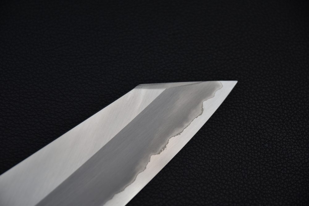 Hitohira Togashi Shirogami #1 Stainless Clad Kiritsuke Gyuto 240mm Ziricote