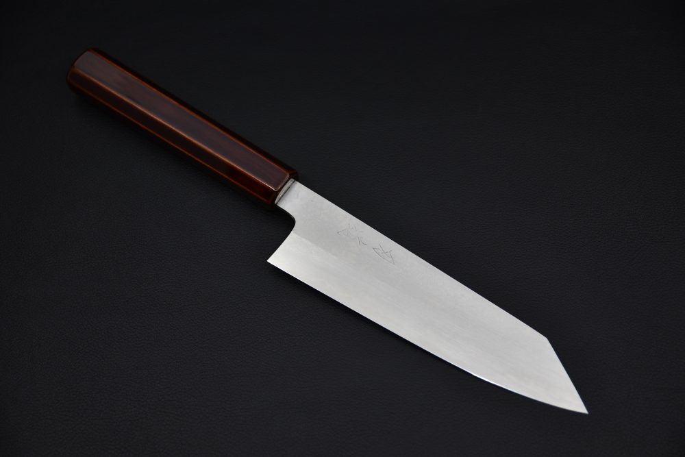 Hado Ginsan Damascus Bunka 180mm Kijiro Laqué