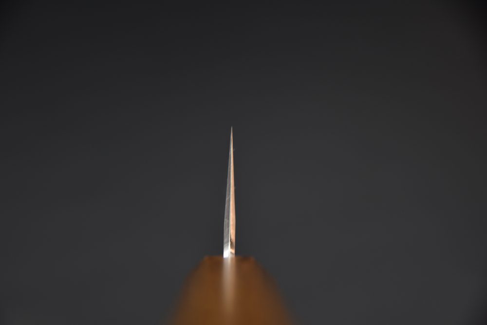 Hado Junpaku Shirogami #1 Stainless Clad Ko Bunka 135mm Chêne Laqué