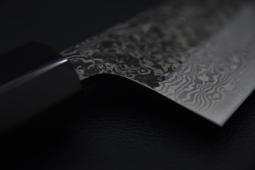 Yoshikane Hamono SLD Damascus Gyuto 210mm Burnt Chestnut