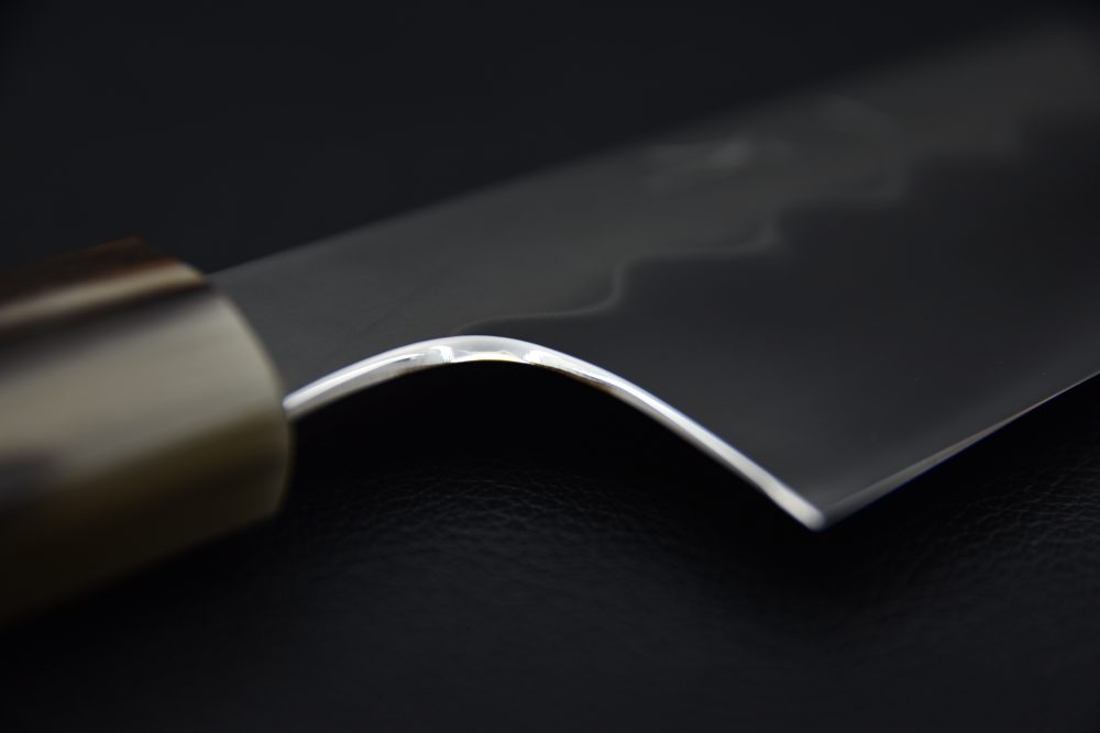 Hitohira Kikuchiyo Yohei White #3 Honyaki Gyuto 240mm Taihei Ebony Extra Thin