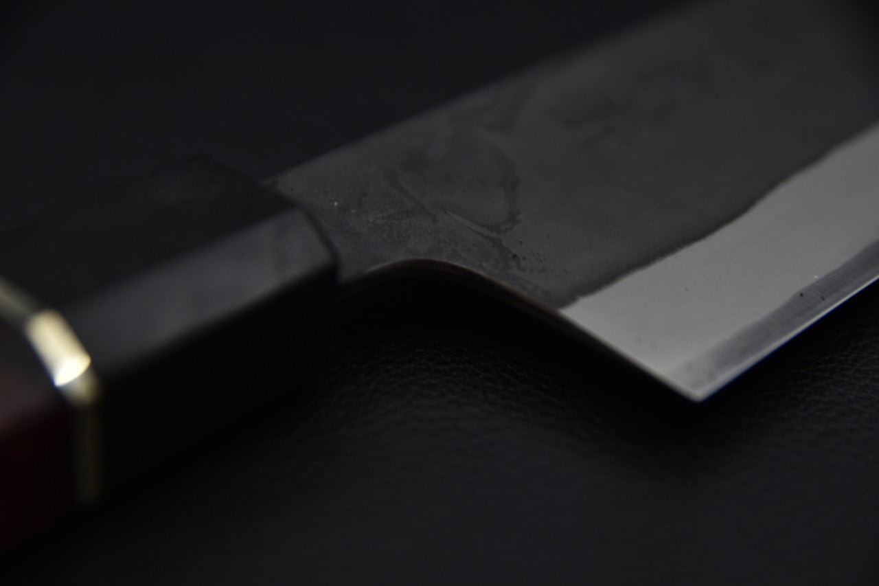 Yoshida Hamono HAP 40 Santoku 180mm Kurouchi Maple Burl (Noir)